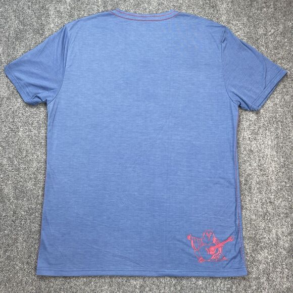 True Religion T Shirt Adult Size XXXL 3XL Mr Nice Guy Logo Blue V Neck - Picture 5 of 10